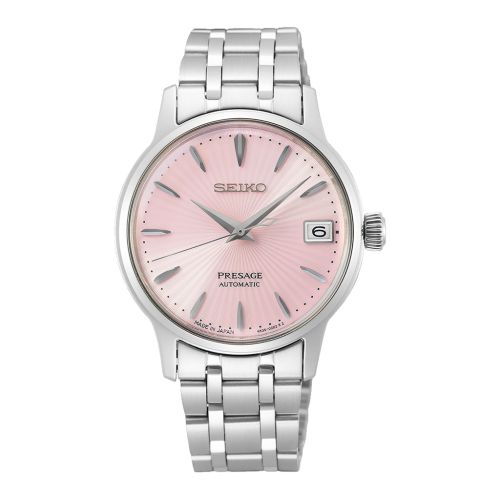 SEIKO Ladies' Hand Watch PRESAGE Stainless Band Rose Dial SRP839J1