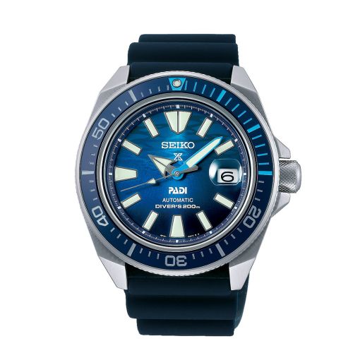 SEIKO Men's Hand Watch PROSPEX Blue Silicone Strap Blue Dial SRPJ93J1