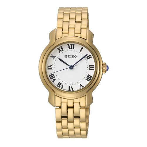 SEIKO Ladies' Hand Watch QUARTZ Stainless Band White Dial SRZ520P1