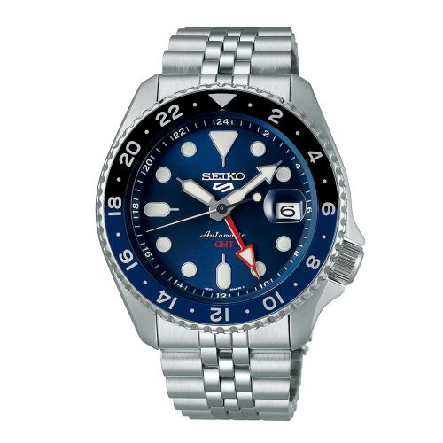 SEIKO Men's Hand Watch 5 SPORTS Stainless Band Blue Dial SSK003K1