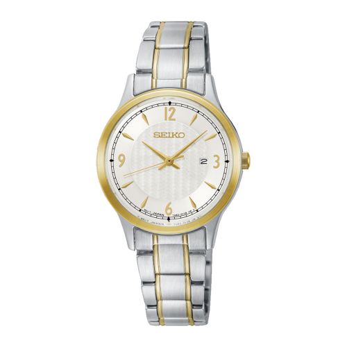 SEIKO Ladies' Hand Watch QUARTZ Stainless Band Silver Dial SXDG94P1