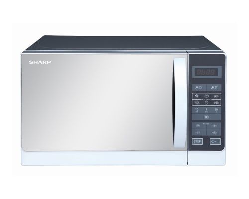 SHARP Microwave Solo 20 Liter, 800 Watt, 6 Menus, Silver R-20MR(S)