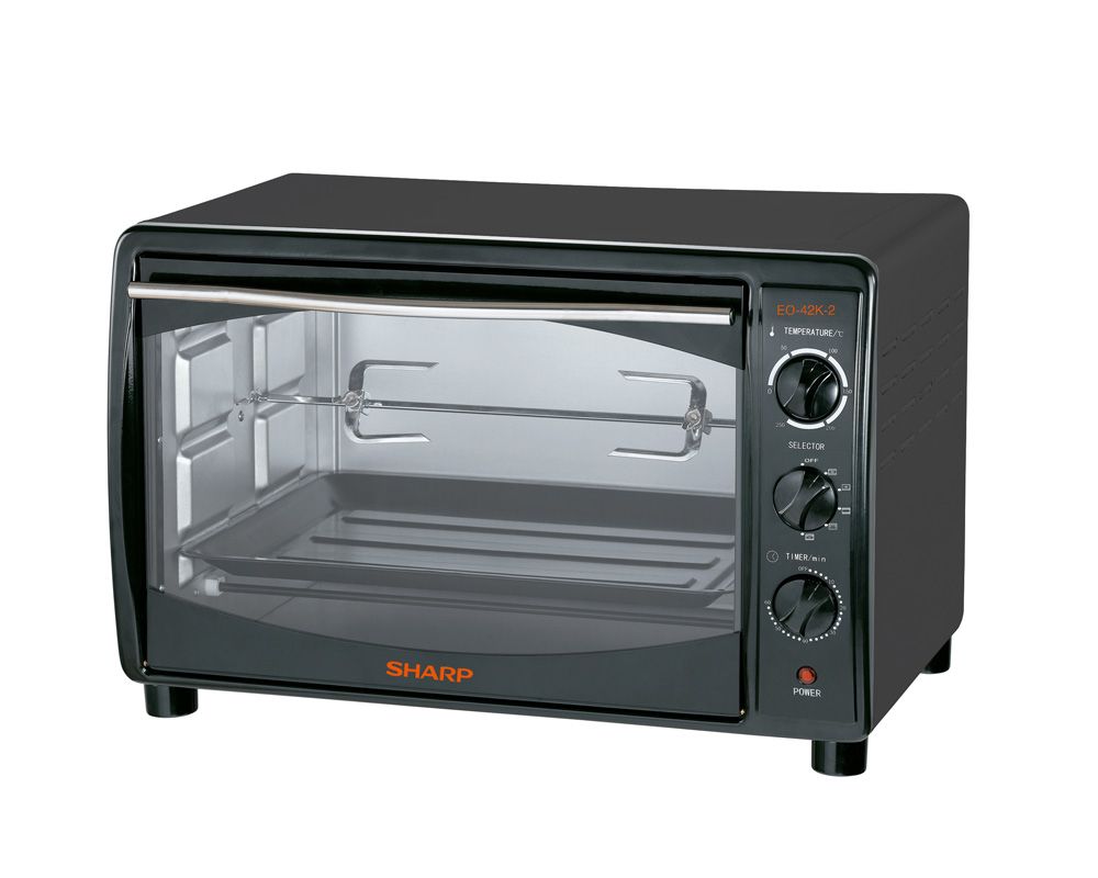 SHARP Electric Oven 42 Litre , 1800 Watt in Black Color With Grill and Fan EO-42K-2

