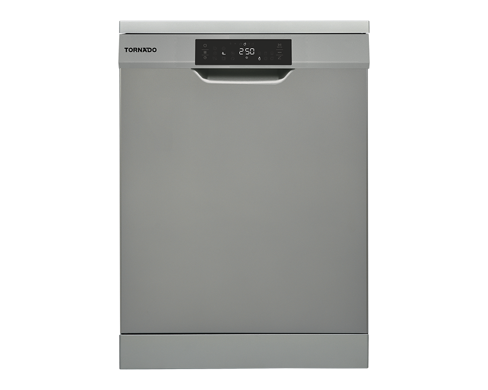 TORNADO Dishwasher 13 Person, 60 cm, Digital, 8 Programs, Dark Silver TDV-FN138CDS
