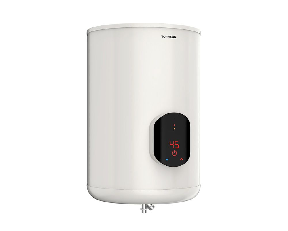TORNADO Electric Water Heater 55 Litre In Off White Color With Digital Screen EWH-S55CSE-F
