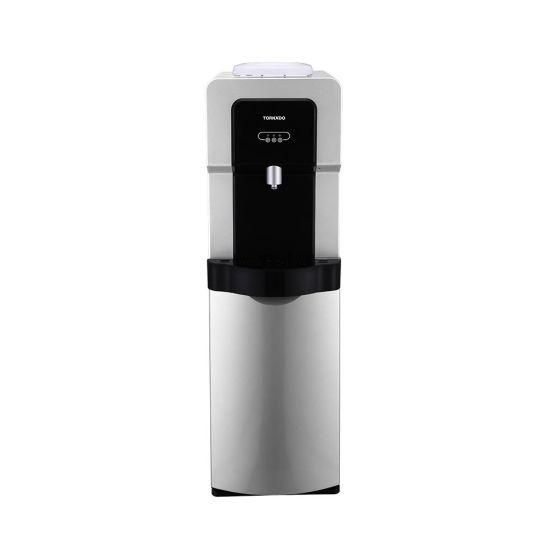 TORNADO Water Dispenser, 1 Faucet, 18 Liter Cabinet, Black x Silver WDM-H40ABE-SB