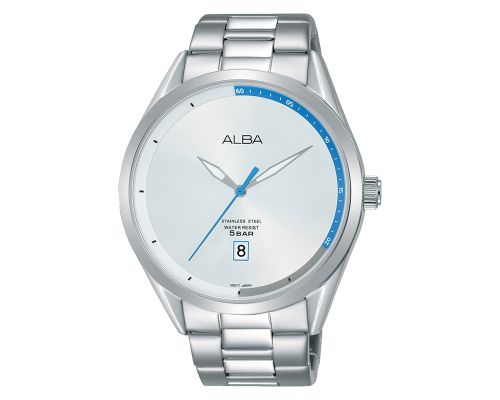 ALBA Men's Hand Watch PRESTIGE Stainless Band, Silver Dial AS9F51X1