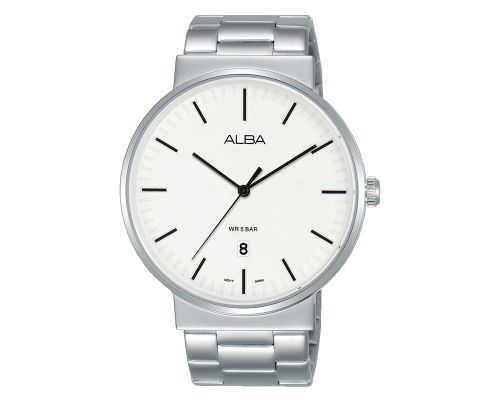 ALBA Men's Watch PRESTIGE Stainless Bracelet, White Dial AS9G17X1