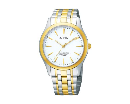 ALBA Men's Hand Watch STANDARD Stainless Band, Silver Dial ARSY14X1