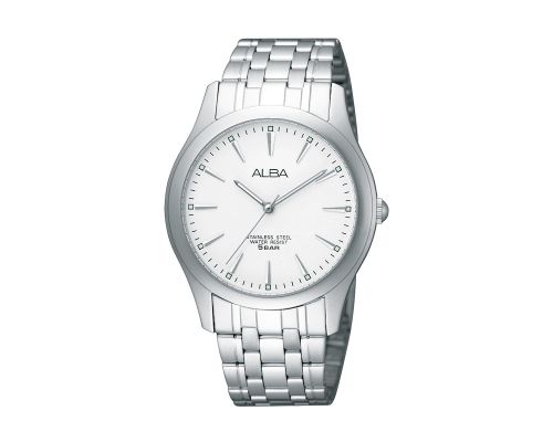 ALBA Men's Hand Watch STANDARD Stainless Band, Silver Dial ARSY17X1