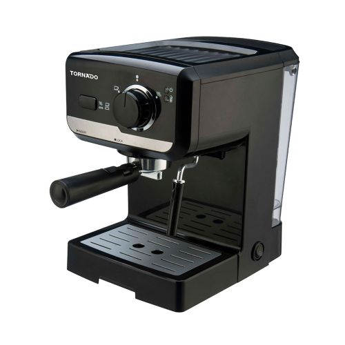TORNADO Manual Espresso Coffee Machine 15bar 1.25L Black TCM-11415-B