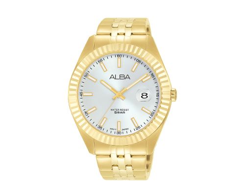ALBA Men's Hand Watch PRESTIGE Stainless Band, Silver Dial AS9J92X1