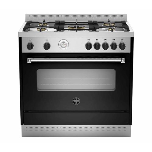 LA GERMANIA Cooker 90 x 60 - 5 Gas Burners Stainless x Black AMS95C81ANE/20