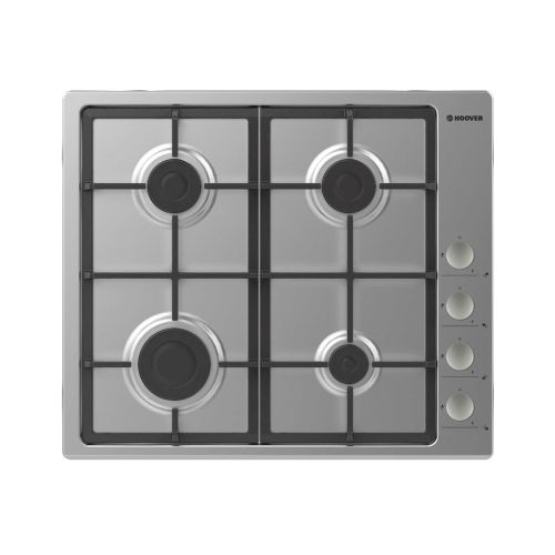 HOOVER Built-In Hob 60 x 60 - 4 Gas Burners  Stainless HHG6LSX-EGY