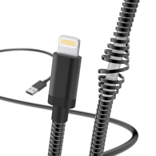HAMA Metal Charging/Data Cable, Lightning, 1.5m, Black HAMA183339