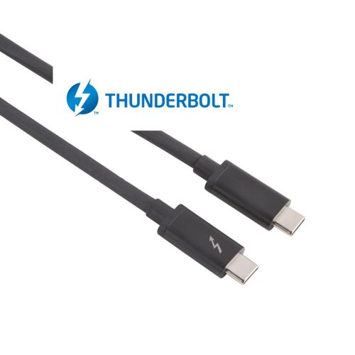 HAMA Thunderbolt™3 Cable USB-C 20 Gbps 5A 100W Ultra-HD 4K 1m Black HAMA135709