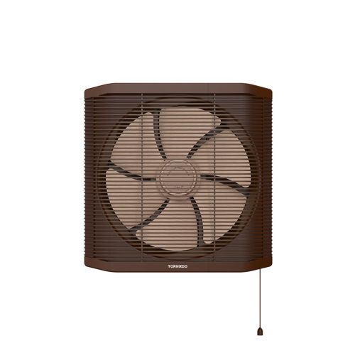 TORNADO Bathroom Ventilating Fan 25 cm Privacy Grid Creamy x Brown TVS-25CN