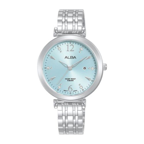 ALBA Ladies' Hand Watch FASHION Stainless Band, Blue Dial AH7BW5X1