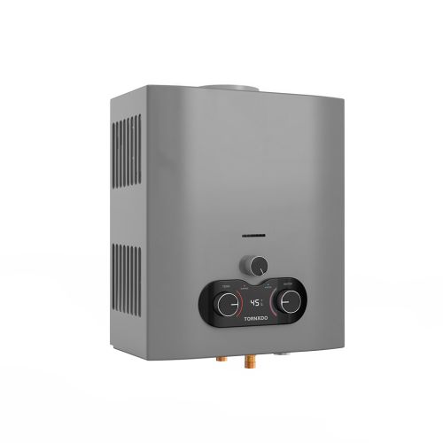 TORNADO Gas Water Heater 6 L Natural Gas Silver GHE-C06CNE-S