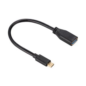 HAMA USB-C Cable USB3.1 Gen1 USB-C Plug - USB-A Socket 5Gbit/s 0.15m Black HAMA135712