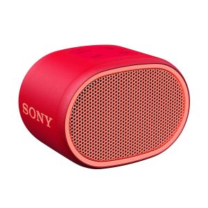 SONY Portable Wireless Bluetooth Speaker, Red Color, Water Resistant SRS-XB01/RC