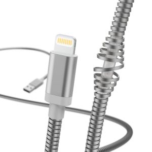 HAMA Metal Charging/Data Cable Lightning 1.5m Silver HAMA183340