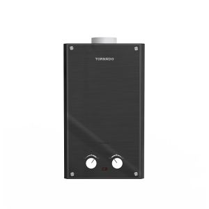 TORNADO Gas Water Heater 10 L Natural Gas Glass Black GHE-10MP-GB