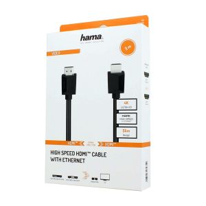 HAMA High Speed HDMI™ Cable Plug-Plug Ethernet 3m Black HAMA205006
