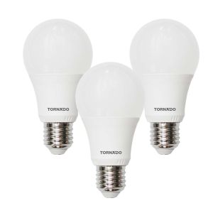 TORNADO Set of 3 Lamps Warm Light Bulb LED 7 Watt Yellow Light BW-W07L/S3